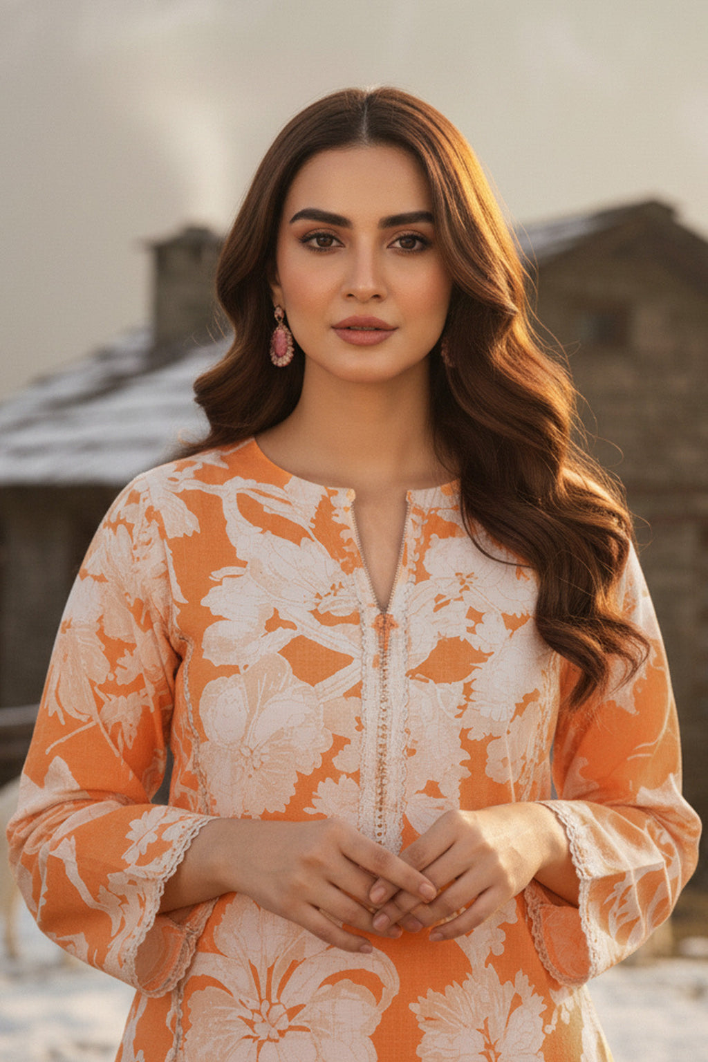 Printed - 2 Pc Karandi Suit