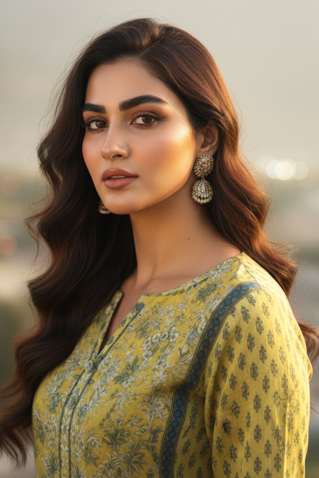 Printed - 2 Pc Karandi Suit