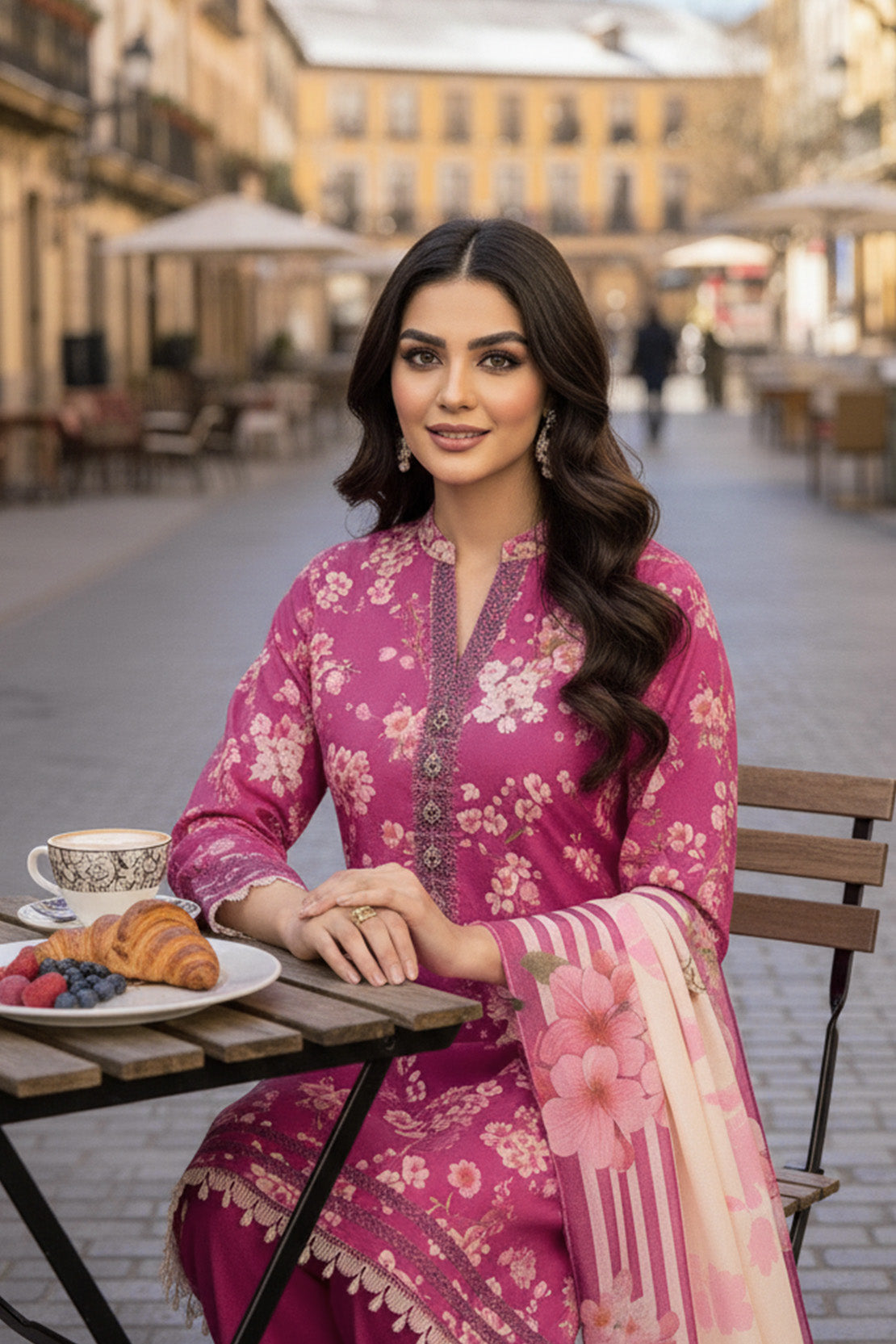 Printed - 3 Pc Karandi Suit