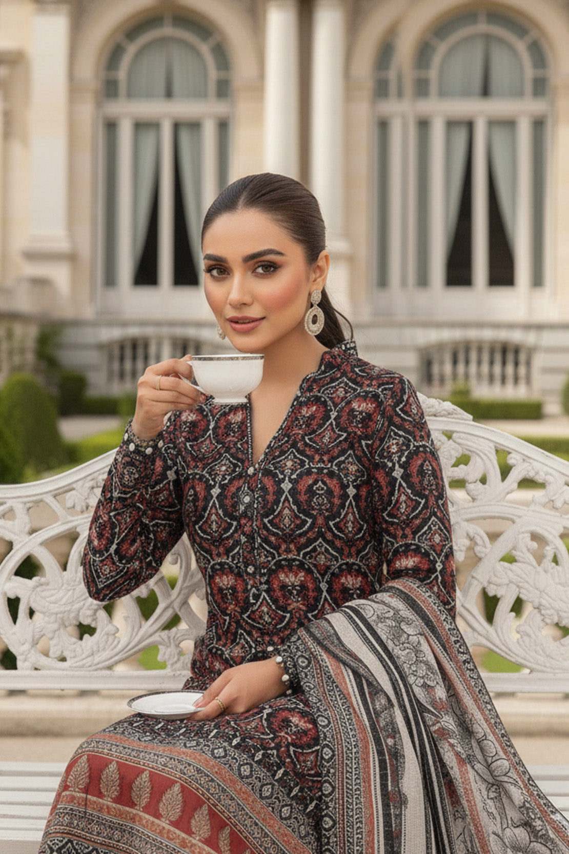 Printed - 3 Pc Karandi Suit