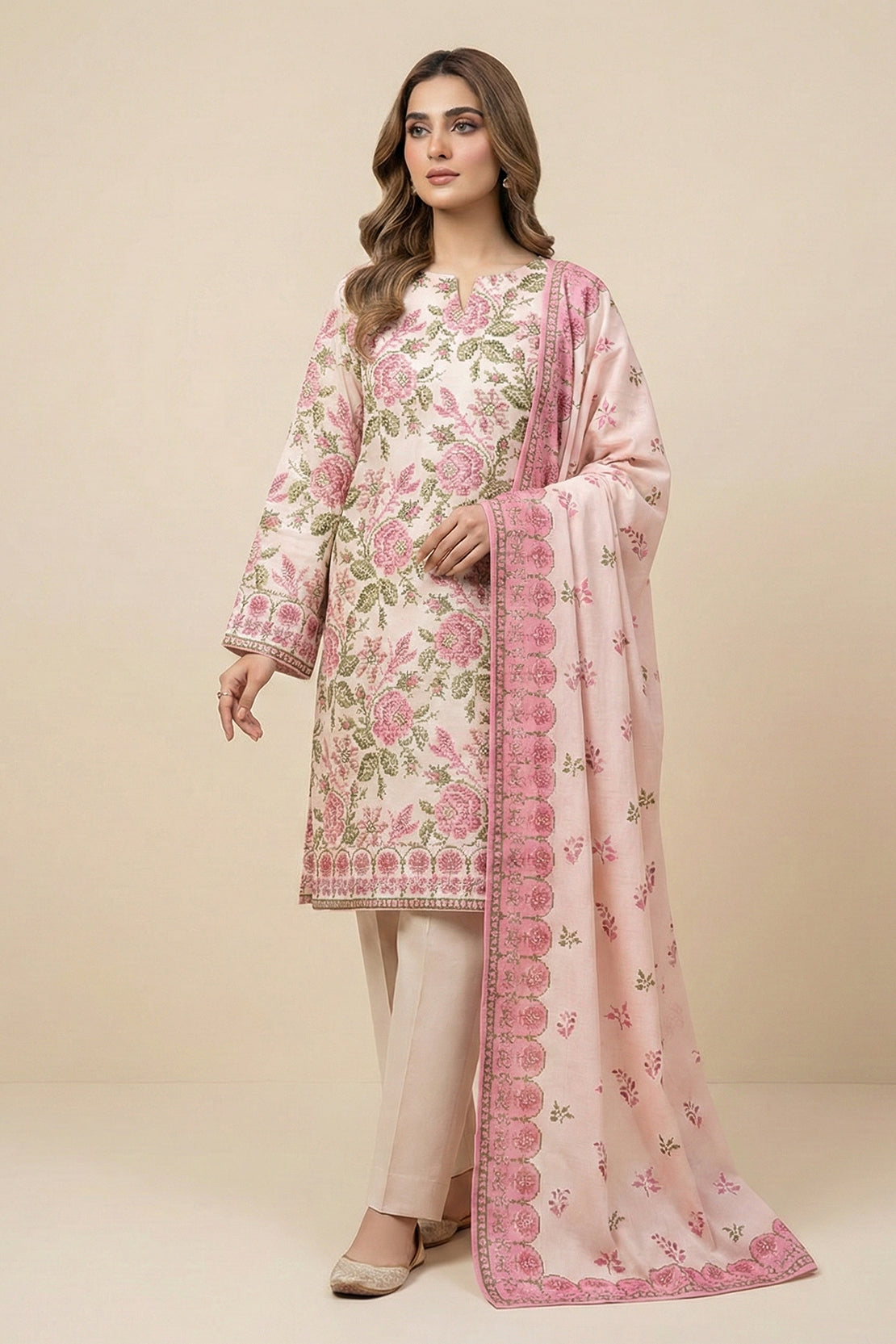 Printed - 2 Pc Lawn Suit (Shirt & Dupatta)
