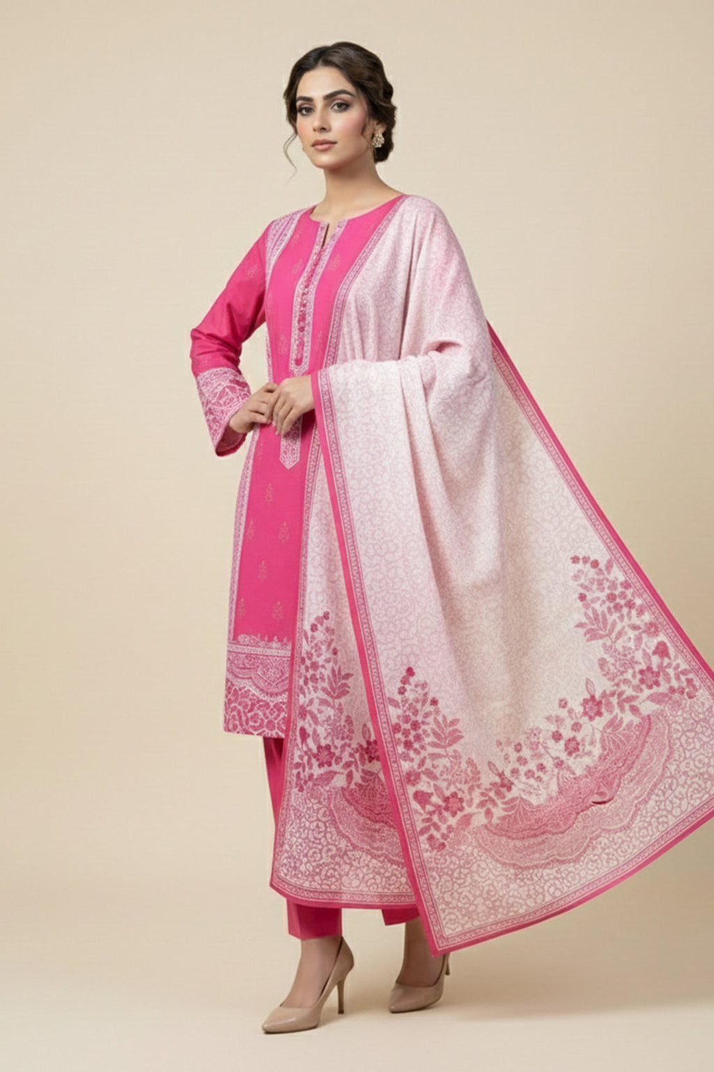 Printed - 2 Pc Lawn Suit (Shirt & Dupatta)