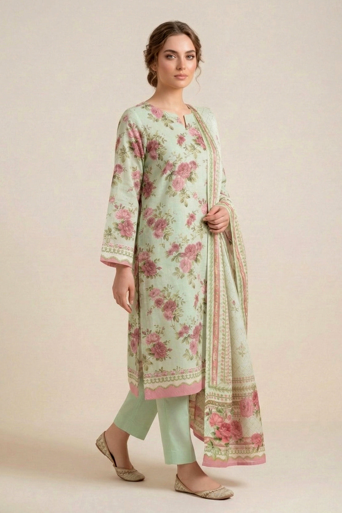 Printed - 2 Pc Lawn Suit (Shirt & Dupatta)