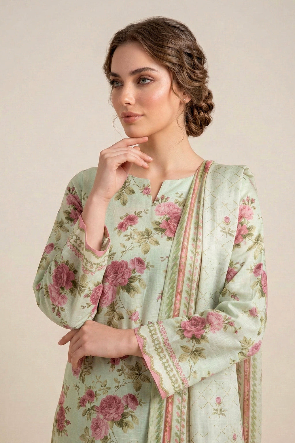 Printed - 2 Pc Lawn Suit (Shirt & Dupatta)