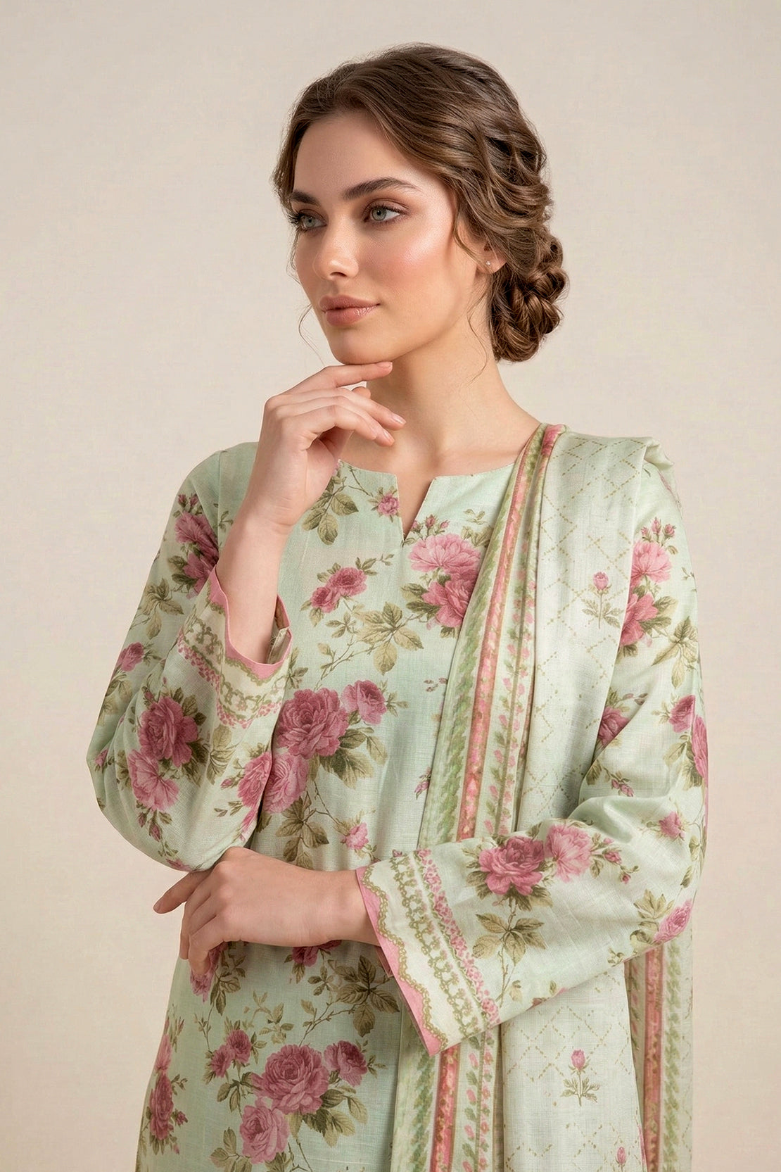 Printed - 2 Pc Lawn Suit (Shirt & Dupatta)