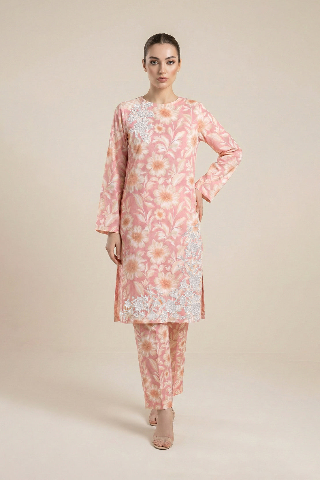 Embroidered - 2 Pc Lawn Suit