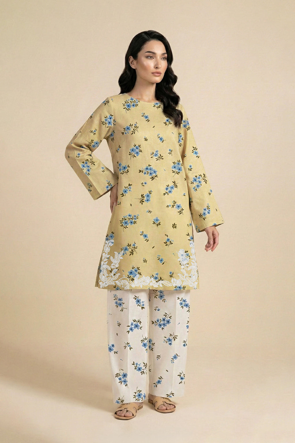 Embroidered - 2 Pc Lawn Suit