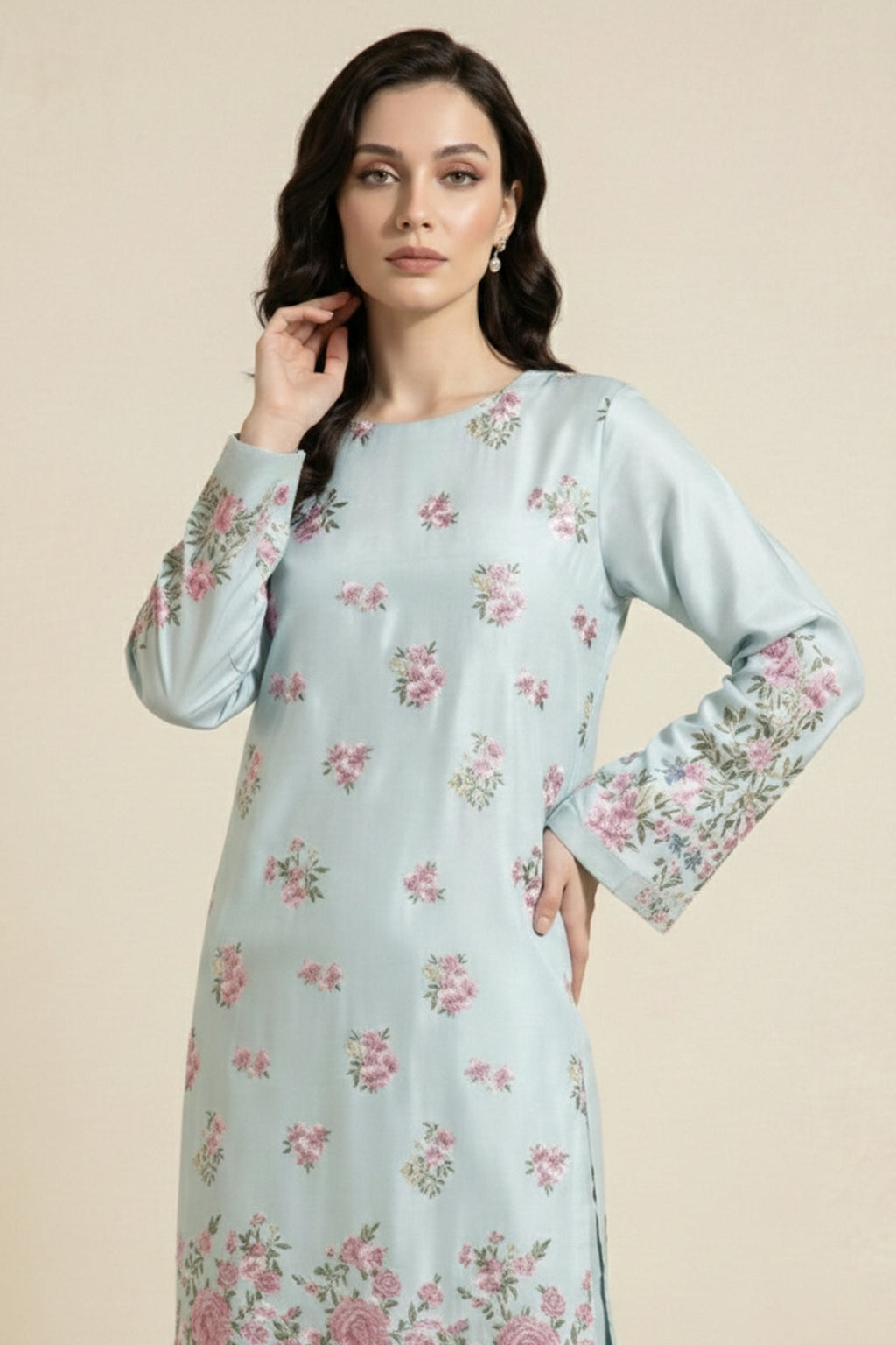 Embroidered - 2 Pc Lawn Suit