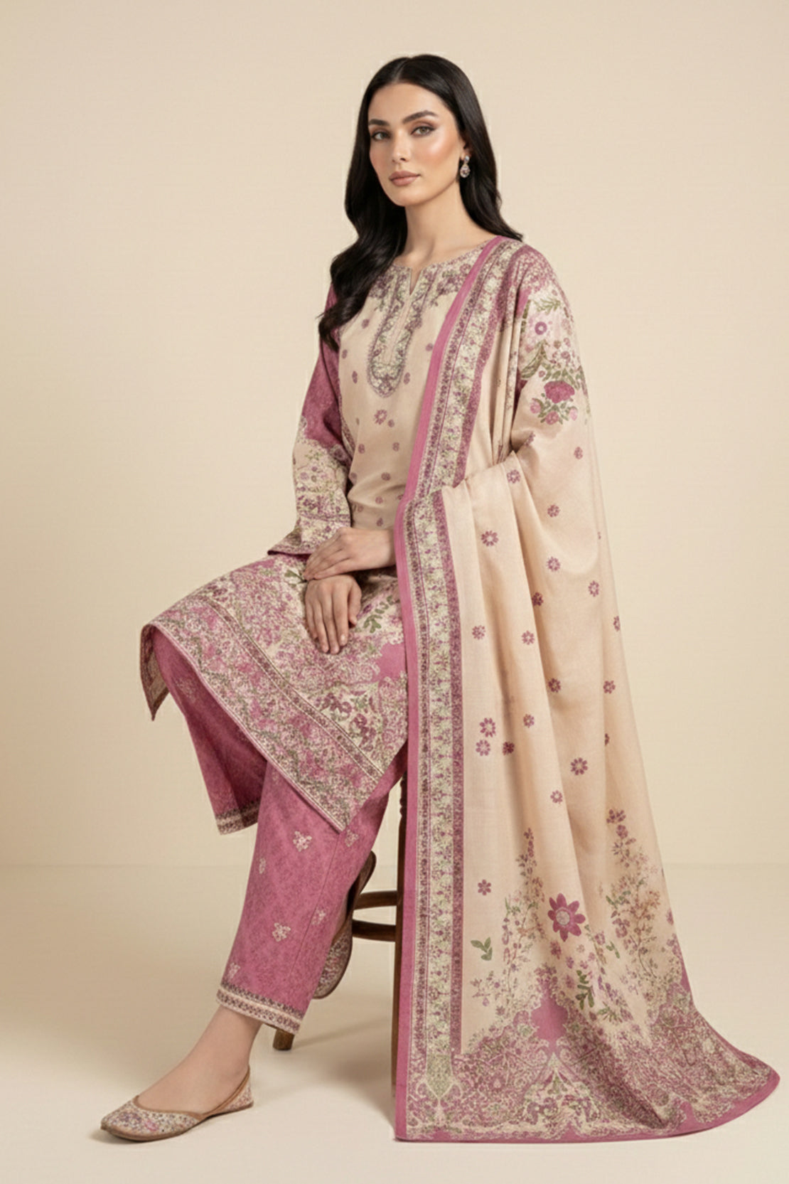 Embroidered - 3 Pc Lawn Suit