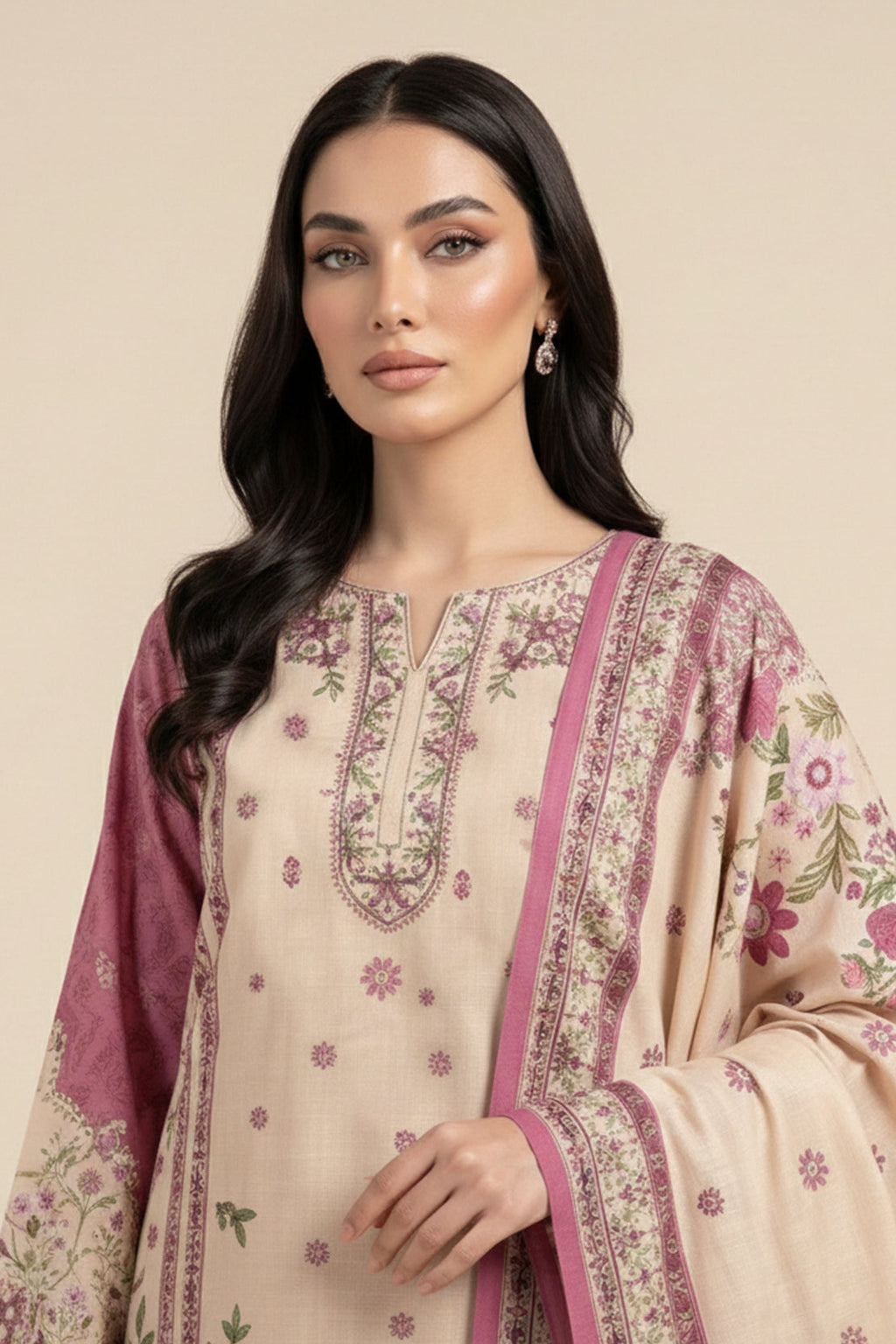 Embroidered - 3 Pc Lawn Suit