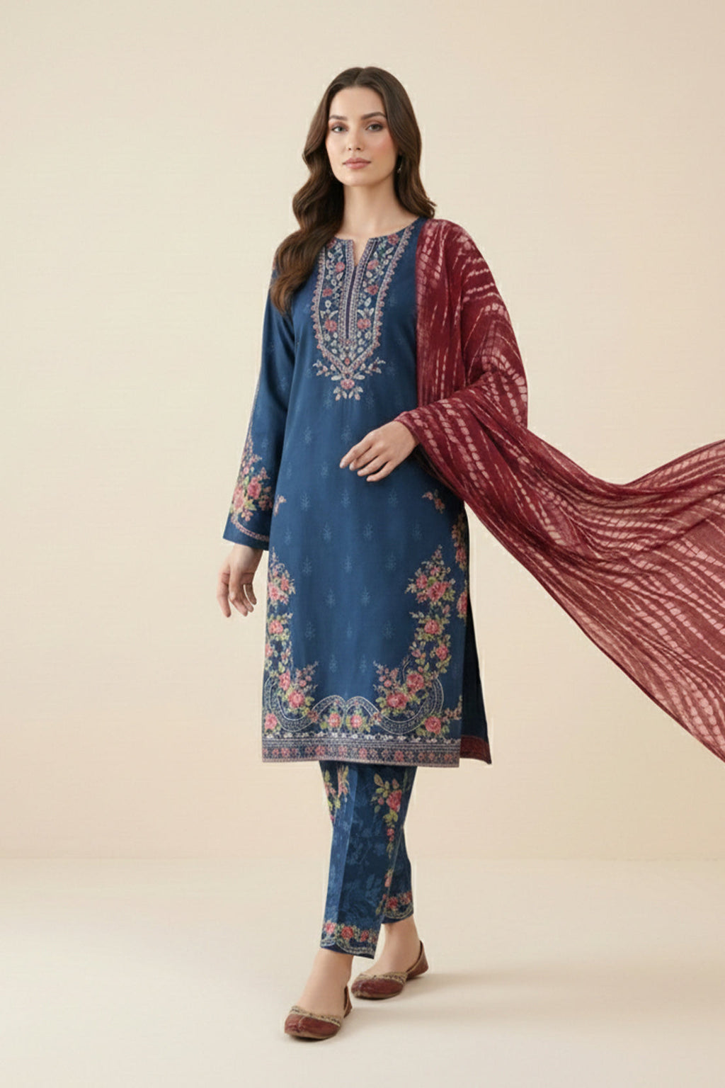 Embroidered - 3 Pc Lawn Suit