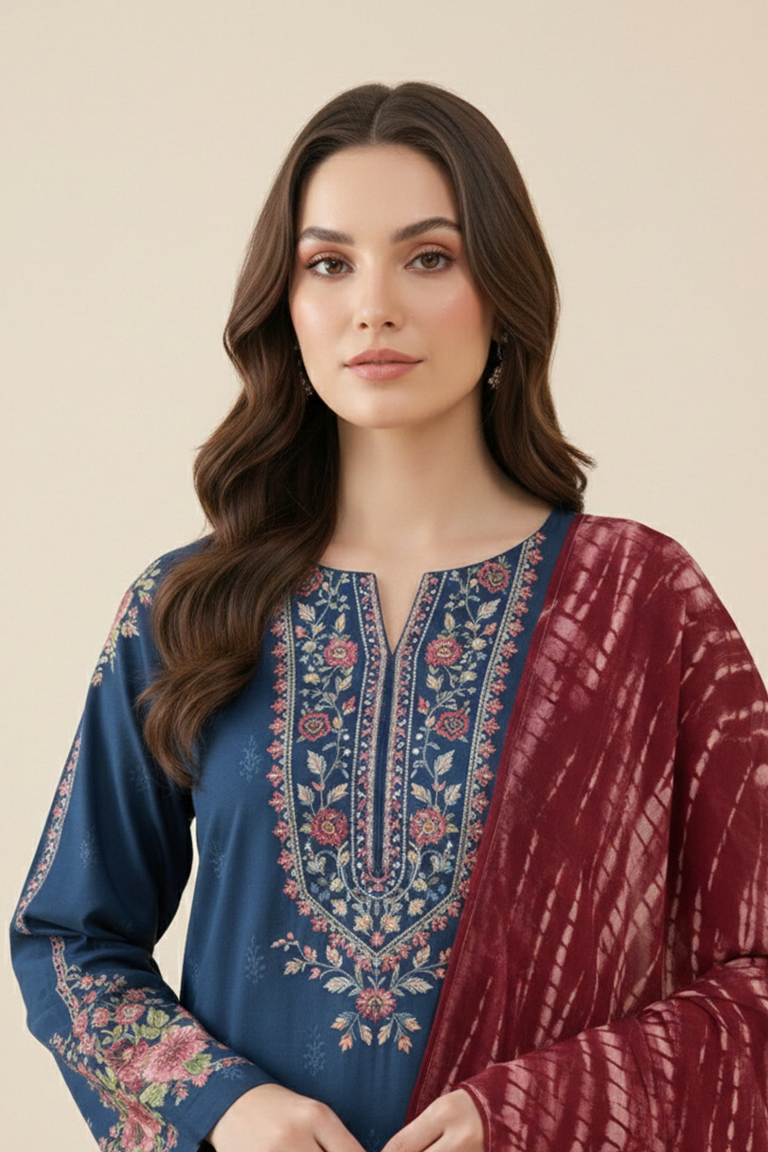Embroidered - 3 Pc Lawn Suit