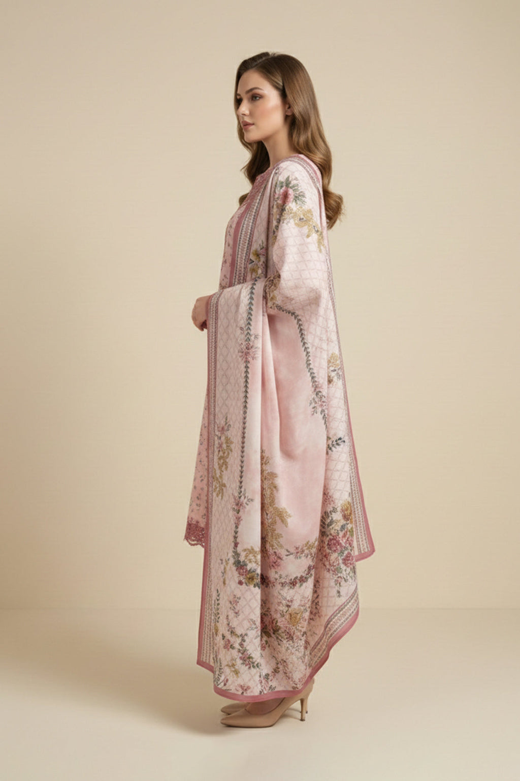 Embroidered - 3 Pc Lawn Suit