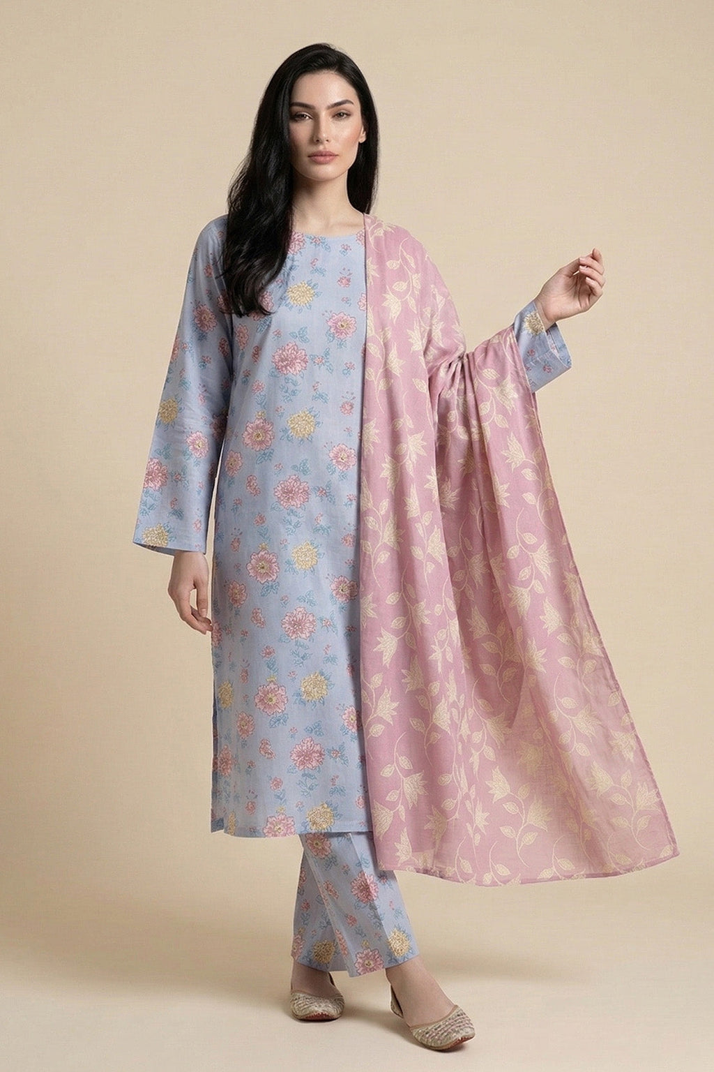 Printed - 3 Pc Lawn Suit
