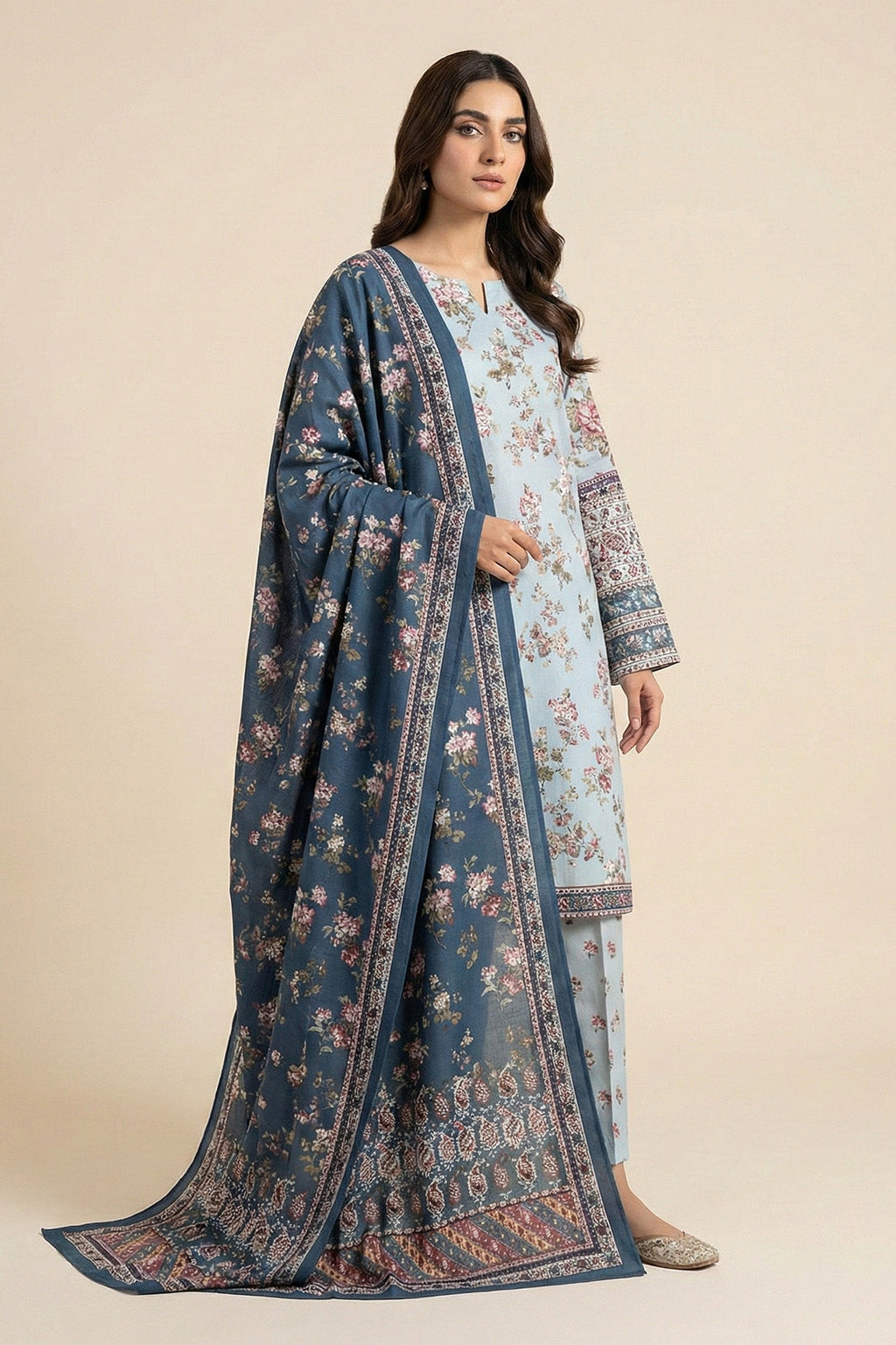 Printed - 3 Pc Lawn Suit