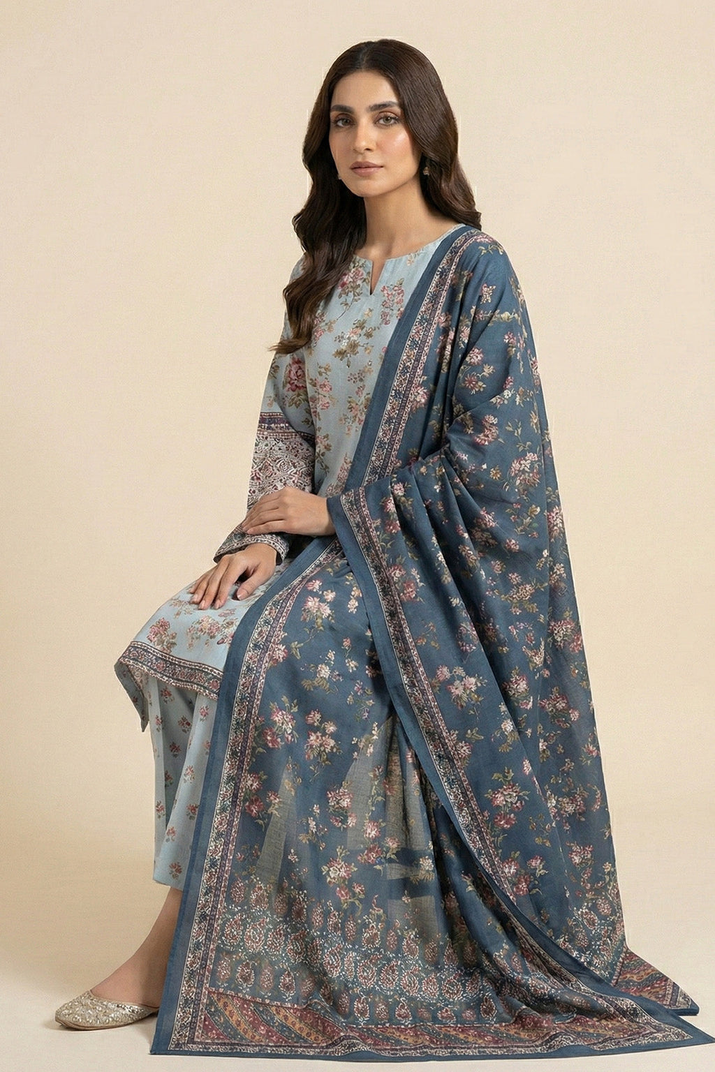 Printed - 3 Pc Lawn Suit