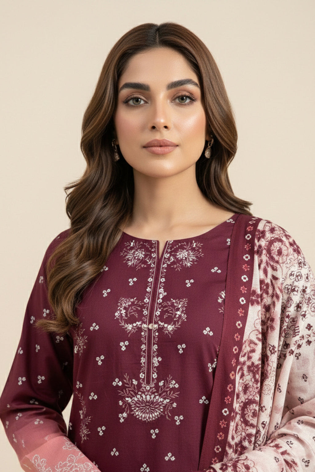 Embroidered - 3 Pc Lawn Suit