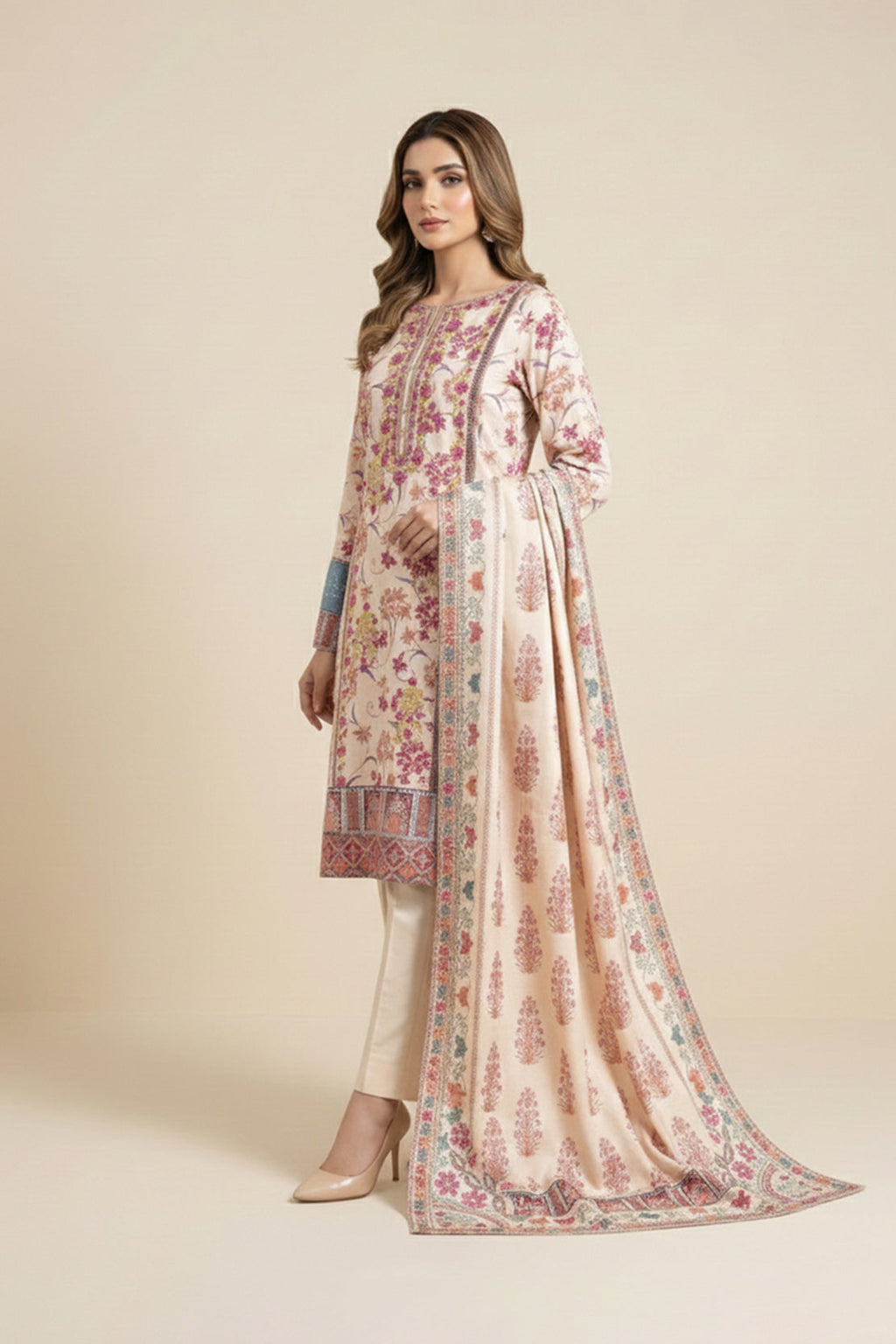 Embroidered - 3 Pc Lawn Suit