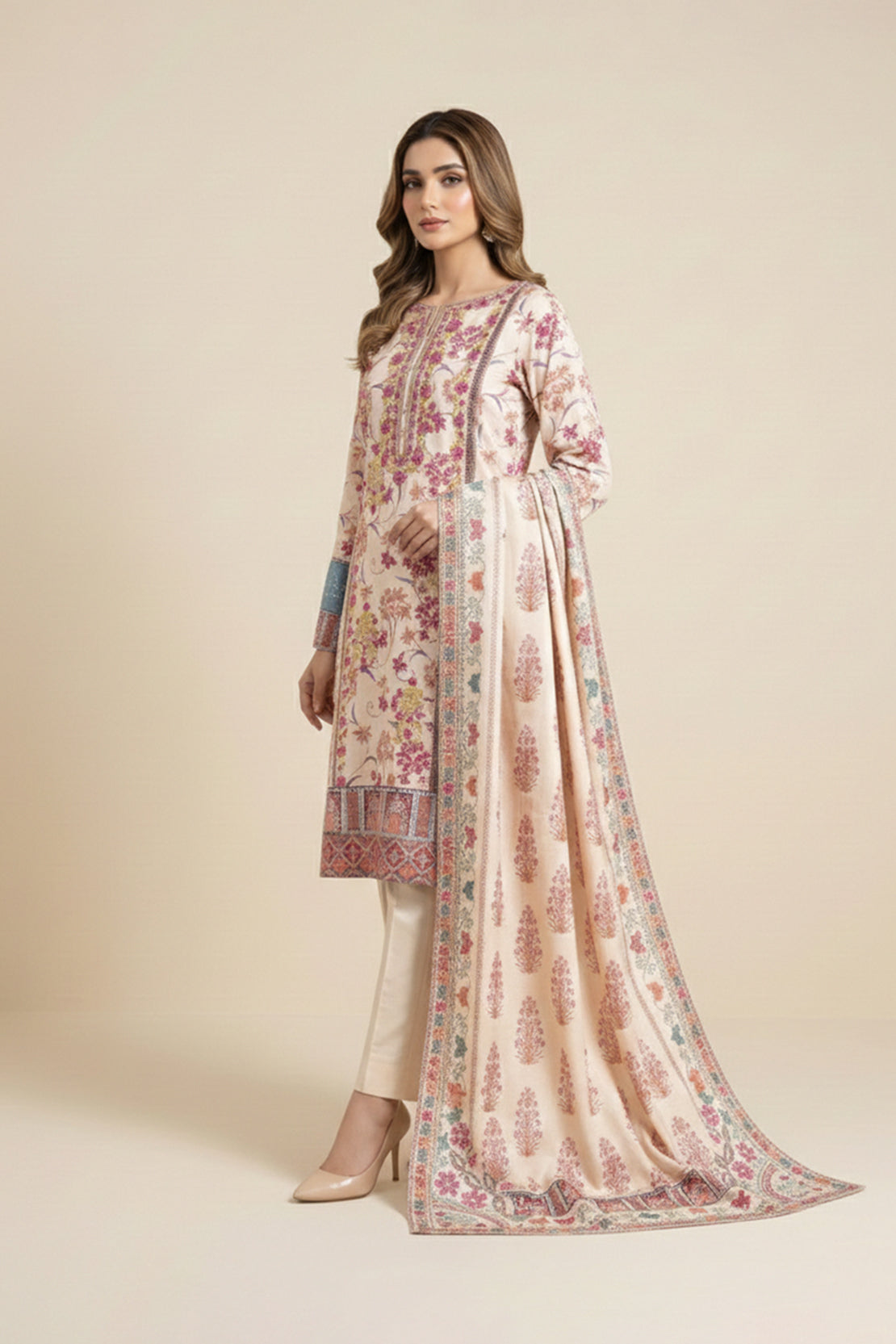Embroidered - 3 Pc Lawn Suit