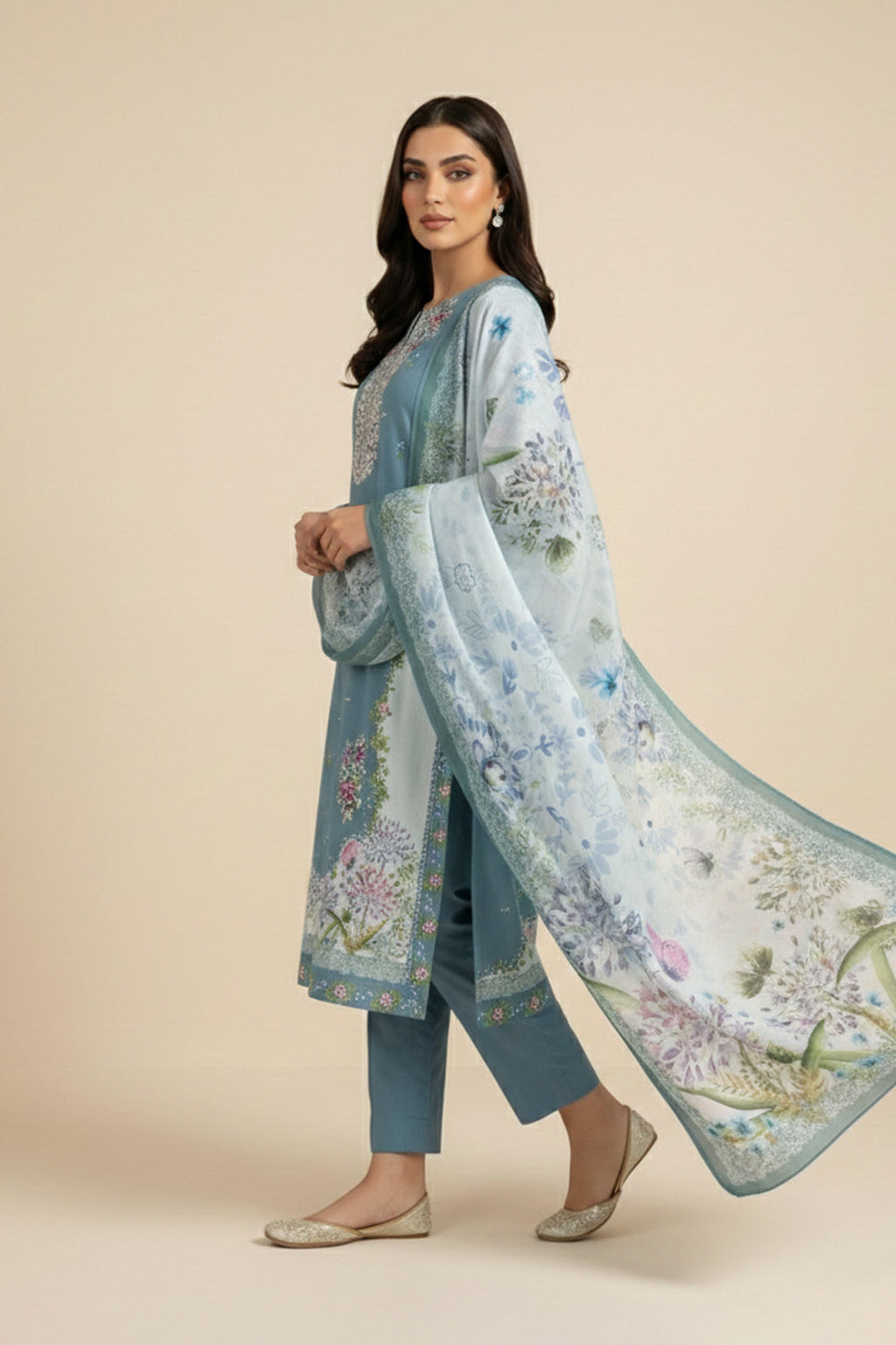 Embroidered - 3 Pc Lawn Suit