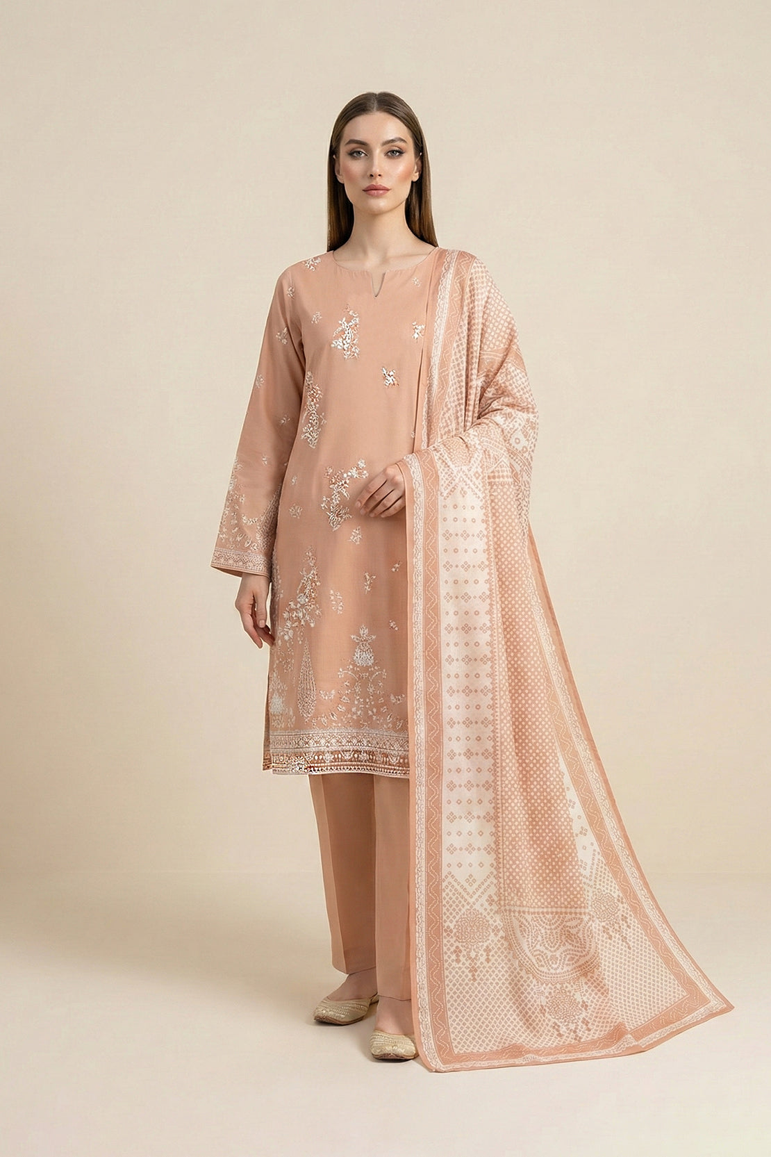Embroidered - 3 Pc Lawn Suit