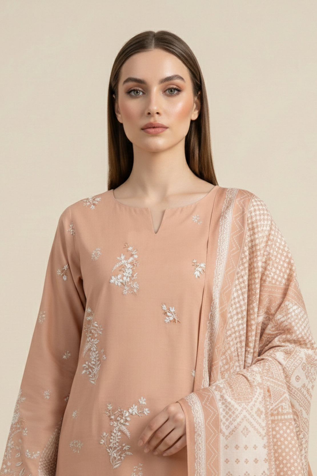 Embroidered - 3 Pc Lawn Suit