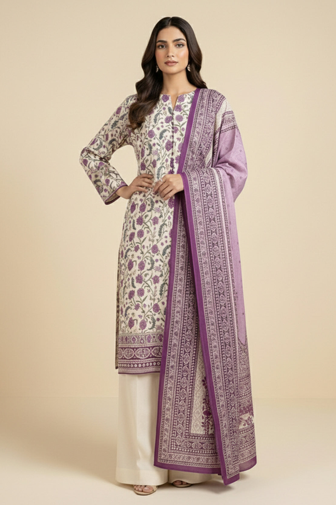 Printed - 3 Pc Lawn Suit