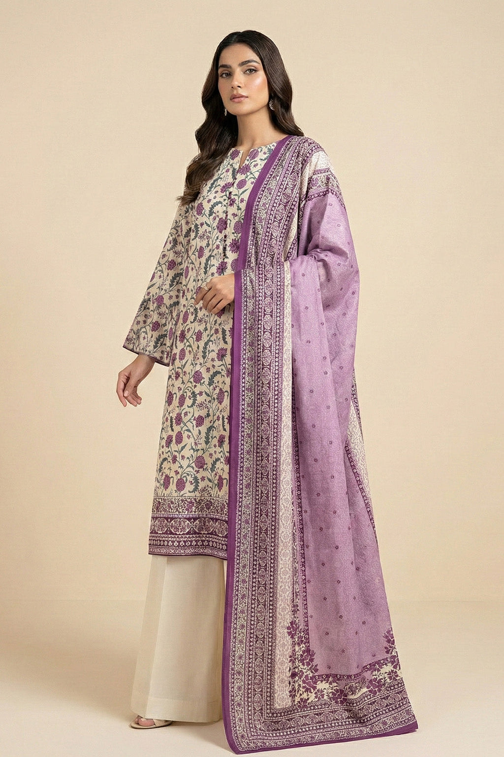 Printed - 3 Pc Lawn Suit