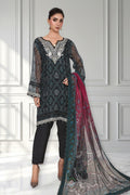 Embroidered - 3 Pc Cotton Net Suit