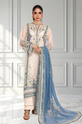 Embroidered - 3 Pc Cotton Net Suit