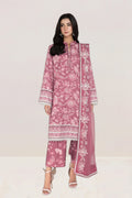 Embroidered - 3 Pc Lawn Suit (Embroidered Chiffon Dupatta)
