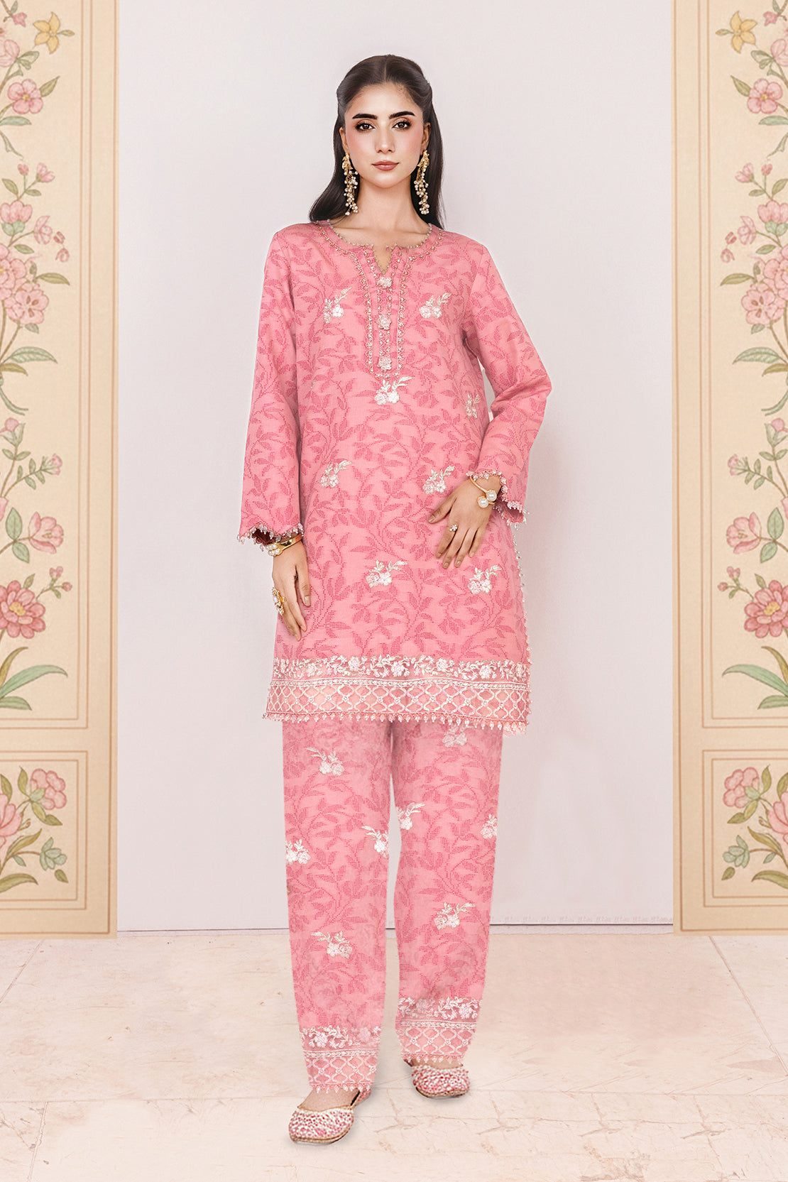 Festive Jacquard - 2 Pc Suit (Shirt & Trouser)