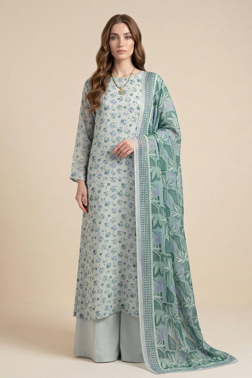 Printed - 2 Pc Lawn Suit (Shirt & Dupatta)