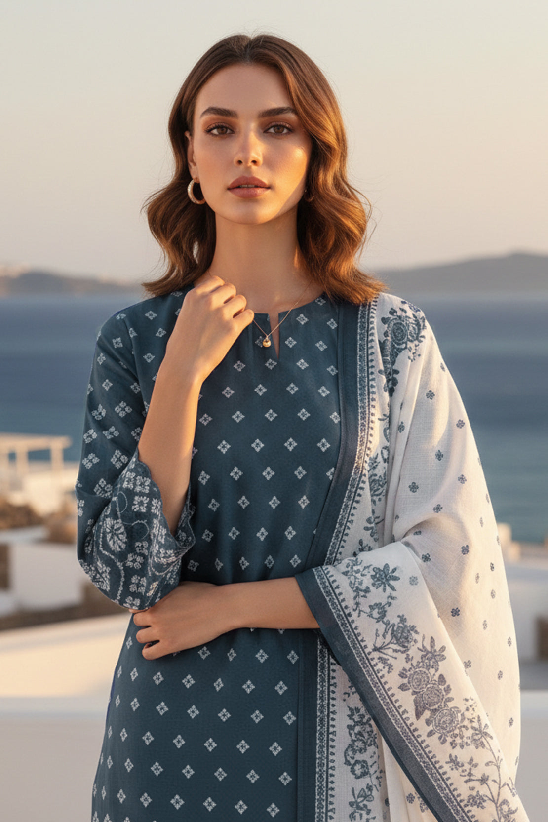Printed - 2 Pc Lawn Suit (Shirt & Dupatta)