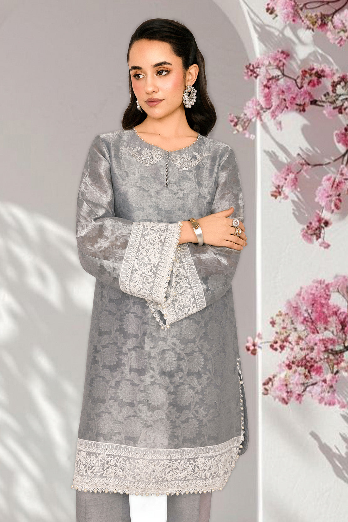 2PC SELF JAMAWAR & RAWSILK EID FESTIVE UNSTITCHED