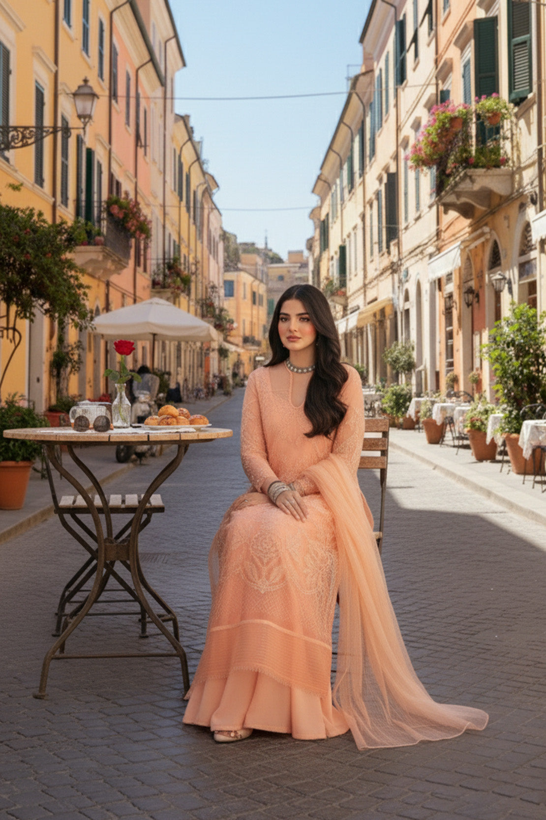 Angaan - 3PC Shirt, Inner & Dupatta LUXURY PRET