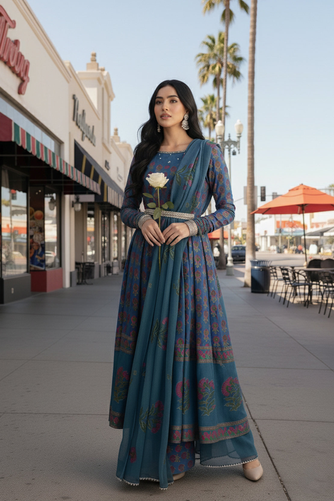 Rangreza - 2PC Peshwas & Dupatta LUXURY PRET