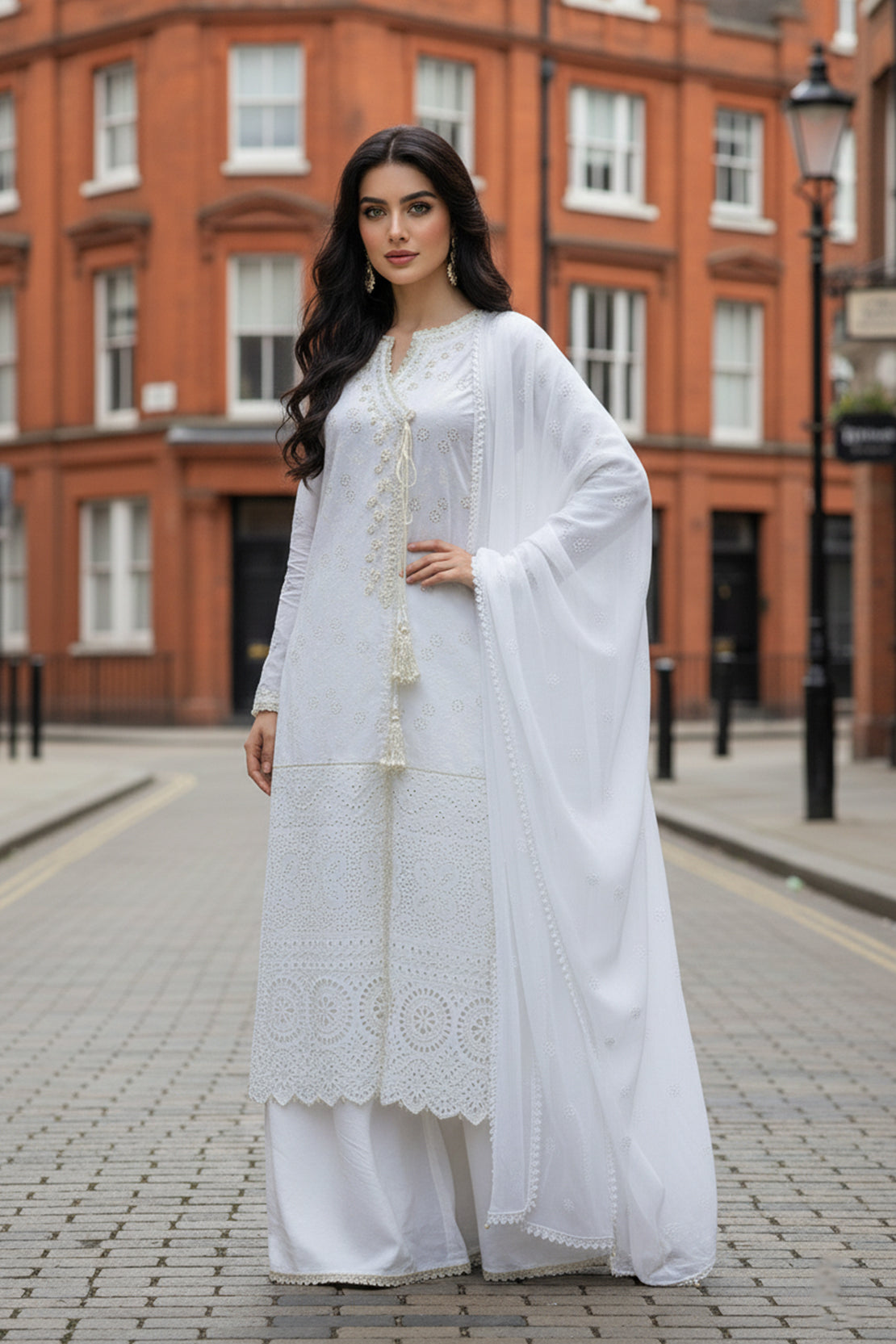 Aina - 3PC Shirt, Sharara & Dupatta LUXURY PRET