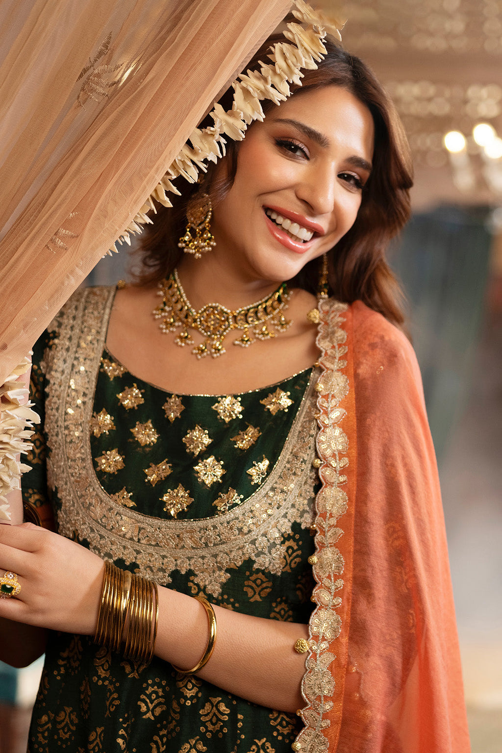ZARREEN ANARKALI – 2PC RAWSILK & PAPER COTTON LUXURY PRET