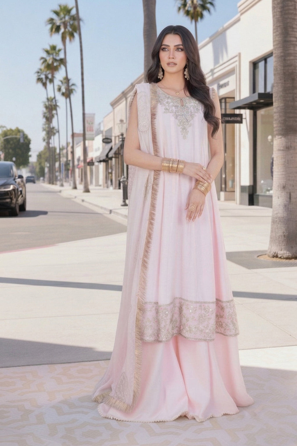 SUNEHRI SHAAM – 3PC COTTON NET, CHIFFON & LAWN LUXURY PRET