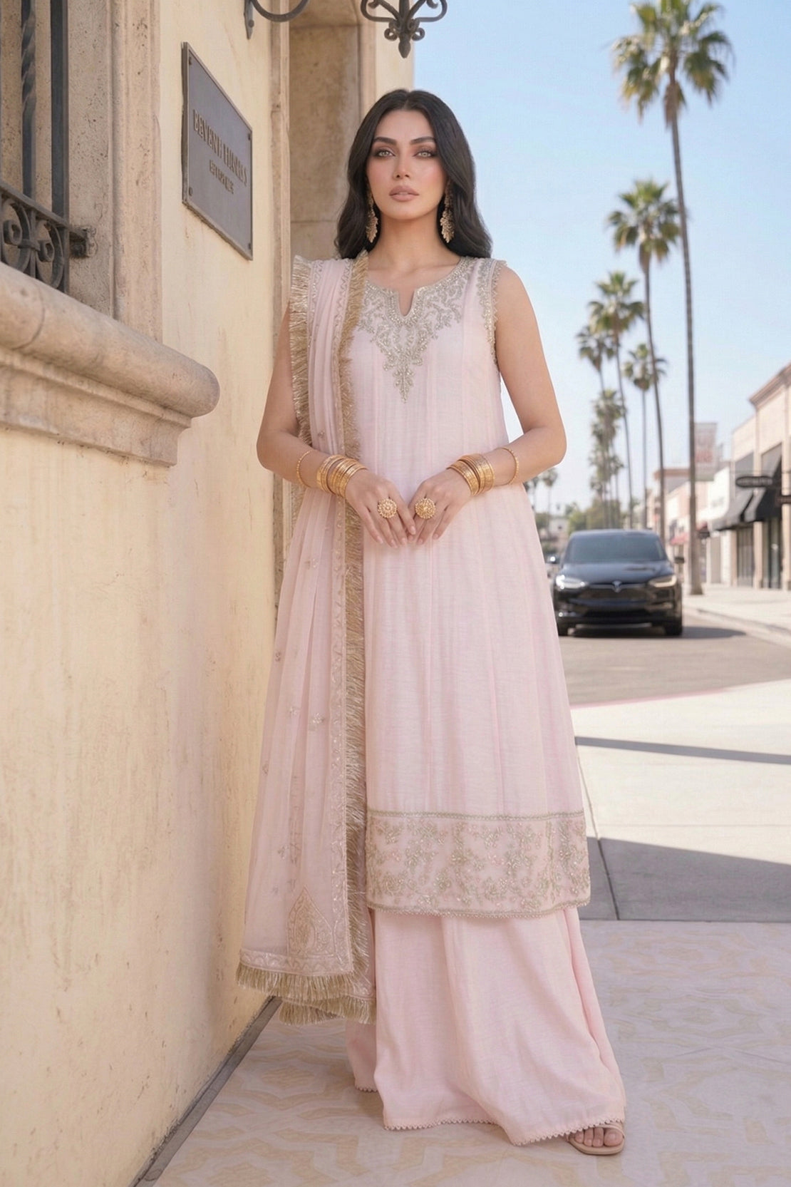 SUNEHRI SHAAM – 3PC COTTON NET, CHIFFON & LAWN LUXURY PRET