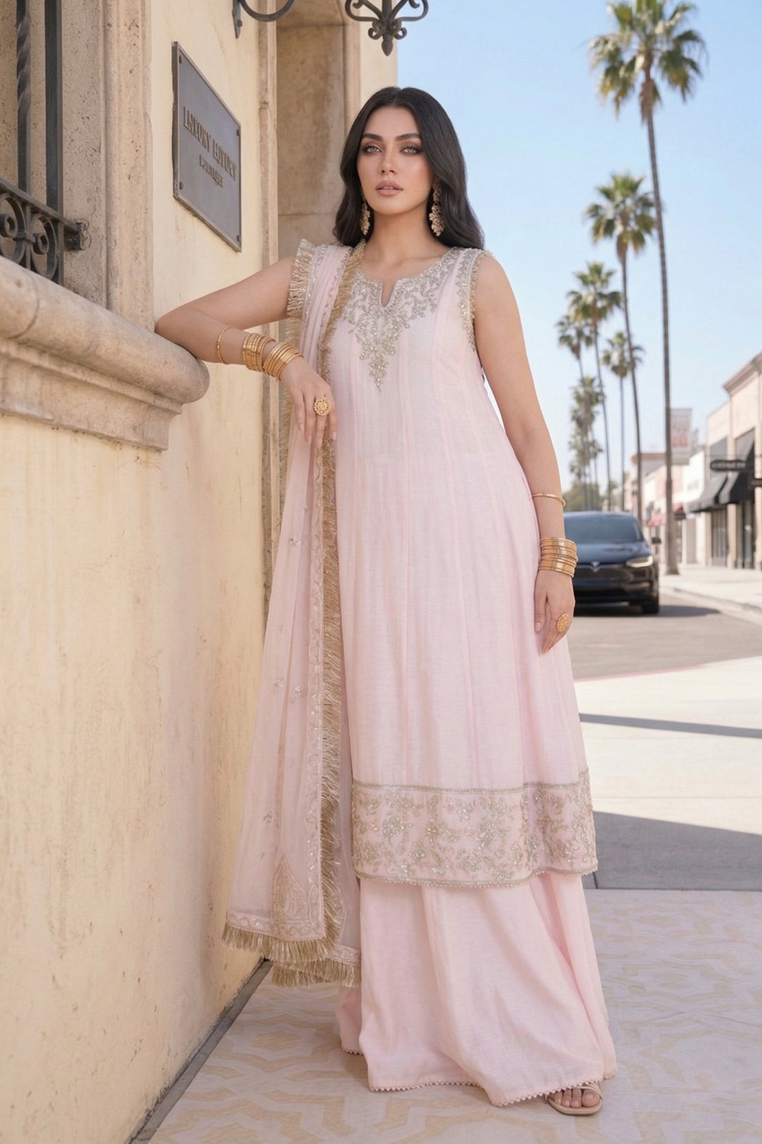 SUNEHRI SHAAM – 3PC COTTON NET, CHIFFON & LAWN LUXURY PRET