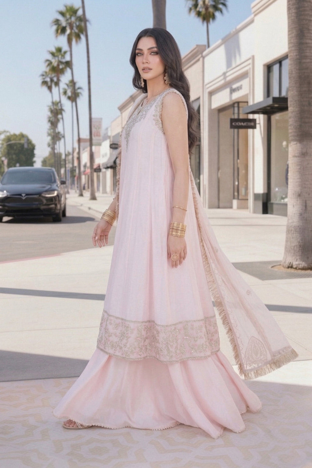 SUNEHRI SHAAM – 3PC COTTON NET, CHIFFON & LAWN LUXURY PRET