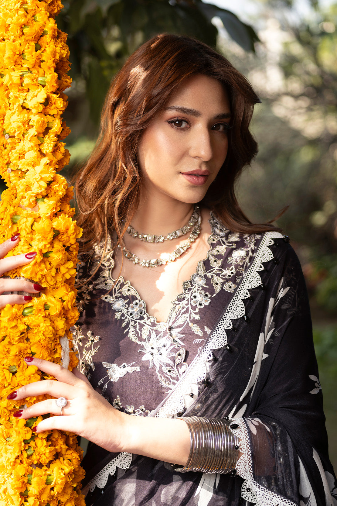 BLACK BEAUTY - 2PC GRIP & CHIFFON LUXURY PRET