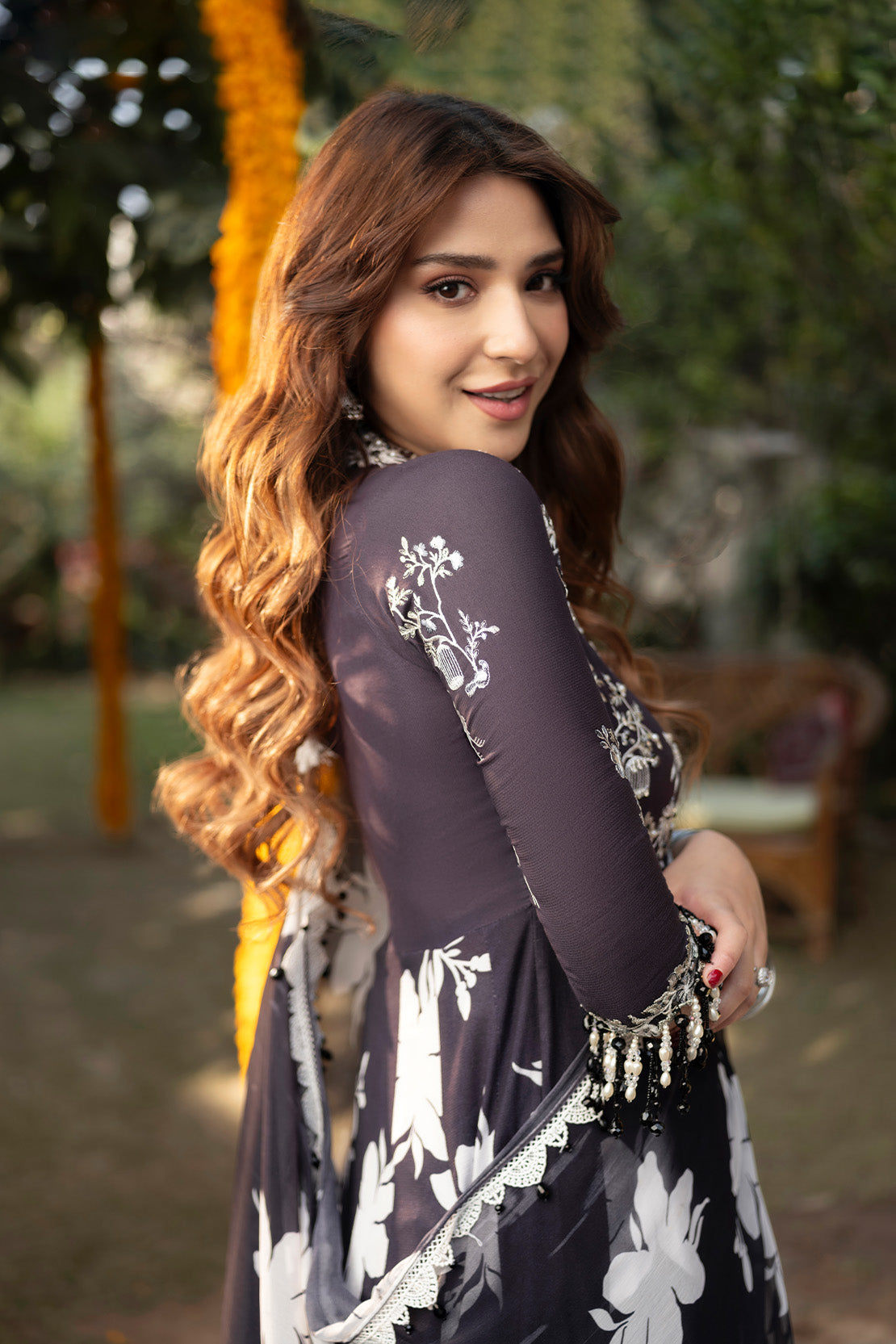 BLACK BEAUTY - 2PC GRIP & CHIFFON LUXURY PRET