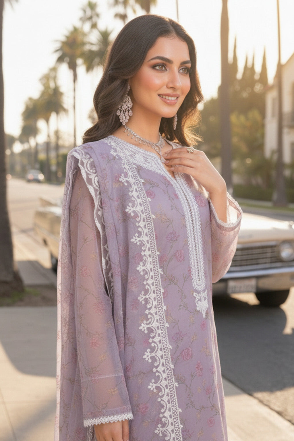 ETHEREAL BLOOM - 3PC ORGANZA LUXURY PRET