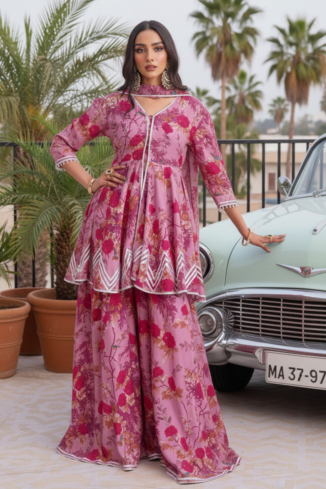 BLOSSOMS OF CHINOISERIE – 3PC GRIP & CHIFFON LUXURY PRET