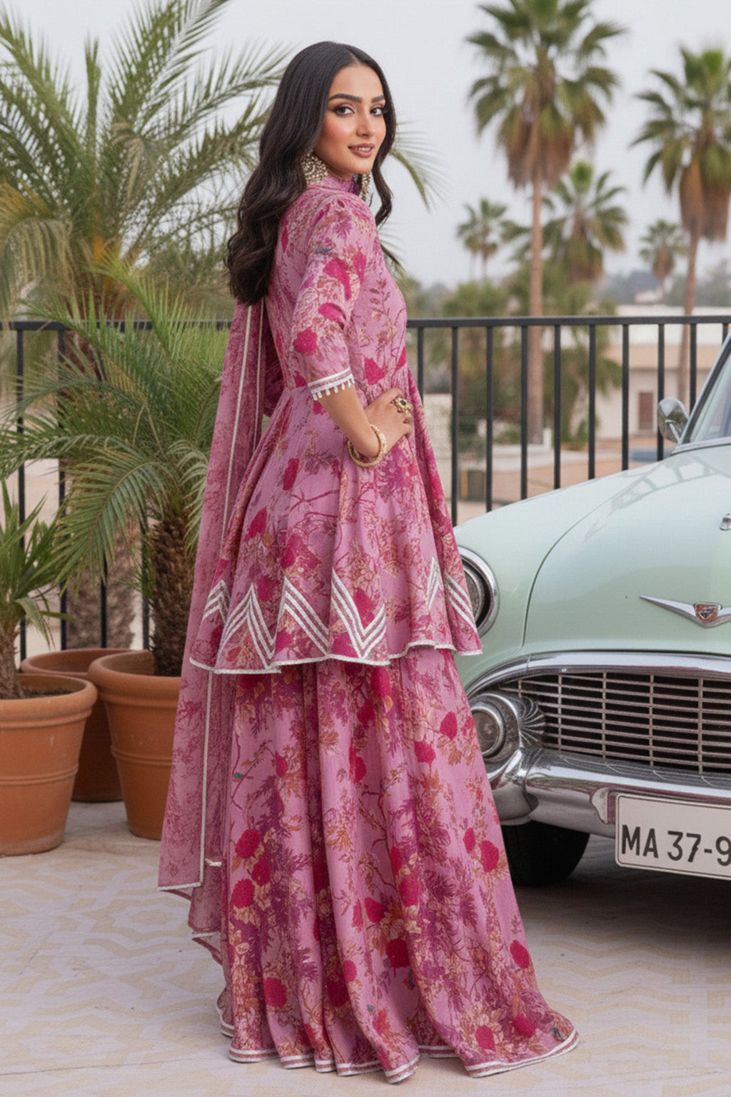 BLOSSOMS OF CHINOISERIE – 3PC GRIP & CHIFFON LUXURY PRET