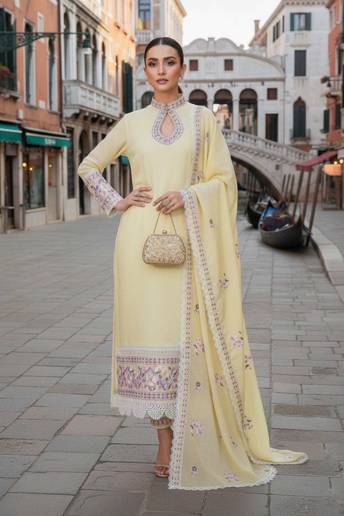 INARA - 3PC PAPER COTTON LUXURY PRET