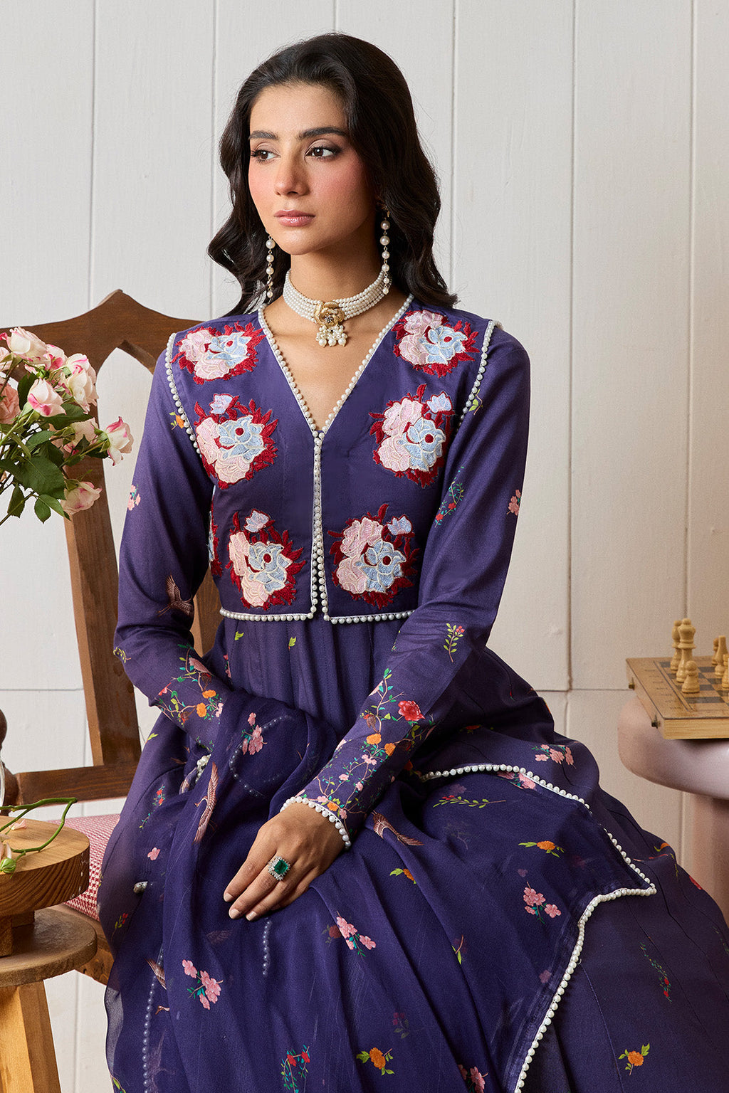 GULRUKH – 2PC LAWN & CHIFFON LUXURY PRET